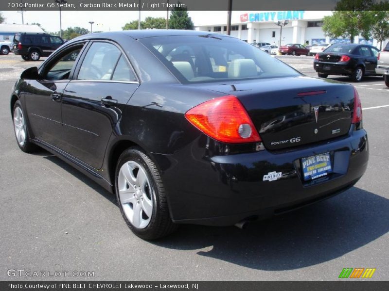 Carbon Black Metallic / Light Titanium 2010 Pontiac G6 Sedan
