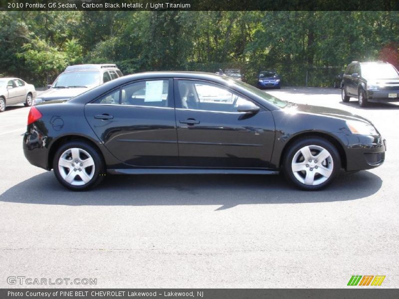 Carbon Black Metallic / Light Titanium 2010 Pontiac G6 Sedan
