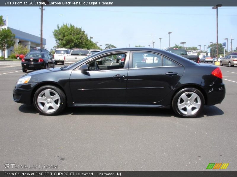 Carbon Black Metallic / Light Titanium 2010 Pontiac G6 Sedan