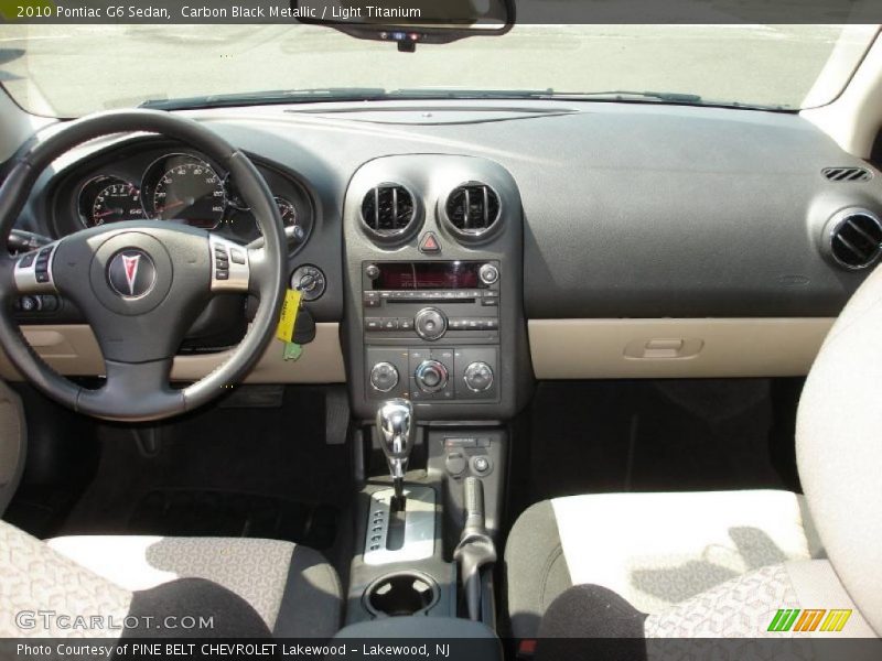 Carbon Black Metallic / Light Titanium 2010 Pontiac G6 Sedan
