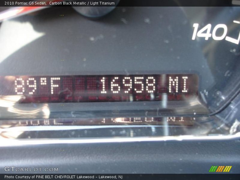 Carbon Black Metallic / Light Titanium 2010 Pontiac G6 Sedan
