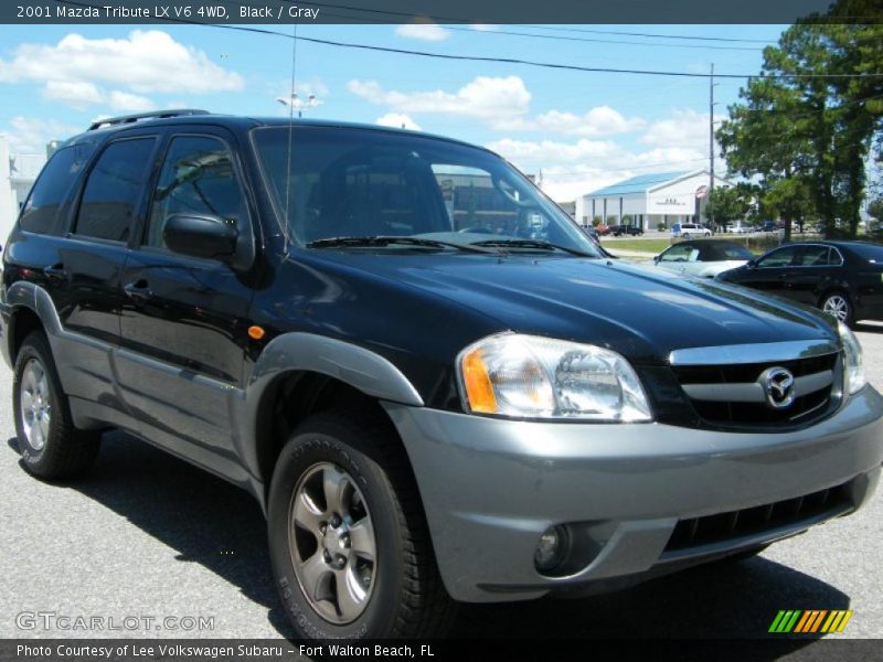Black / Gray 2001 Mazda Tribute LX V6 4WD