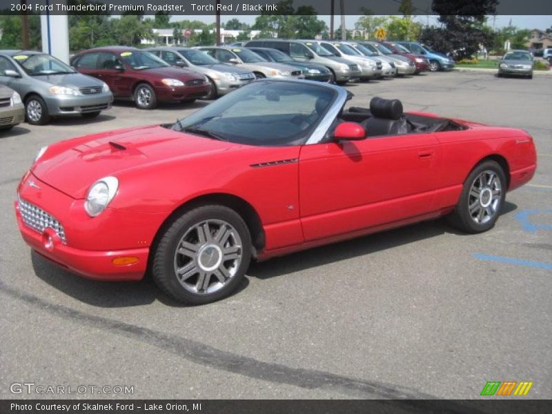 Torch Red / Black Ink 2004 Ford Thunderbird Premium Roadster