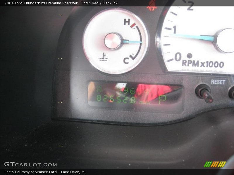 Torch Red / Black Ink 2004 Ford Thunderbird Premium Roadster