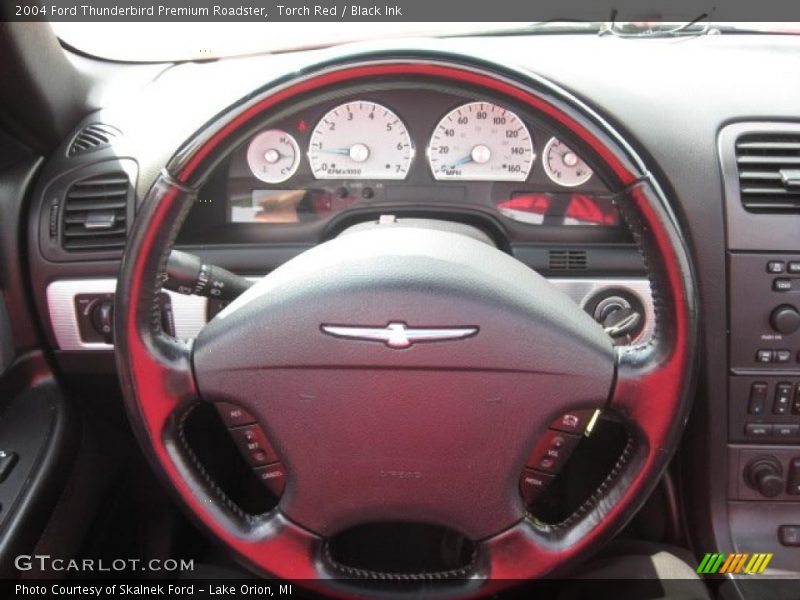 Torch Red / Black Ink 2004 Ford Thunderbird Premium Roadster
