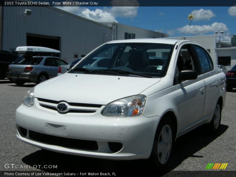 Polar White / Shadow Gray 2003 Toyota ECHO Sedan
