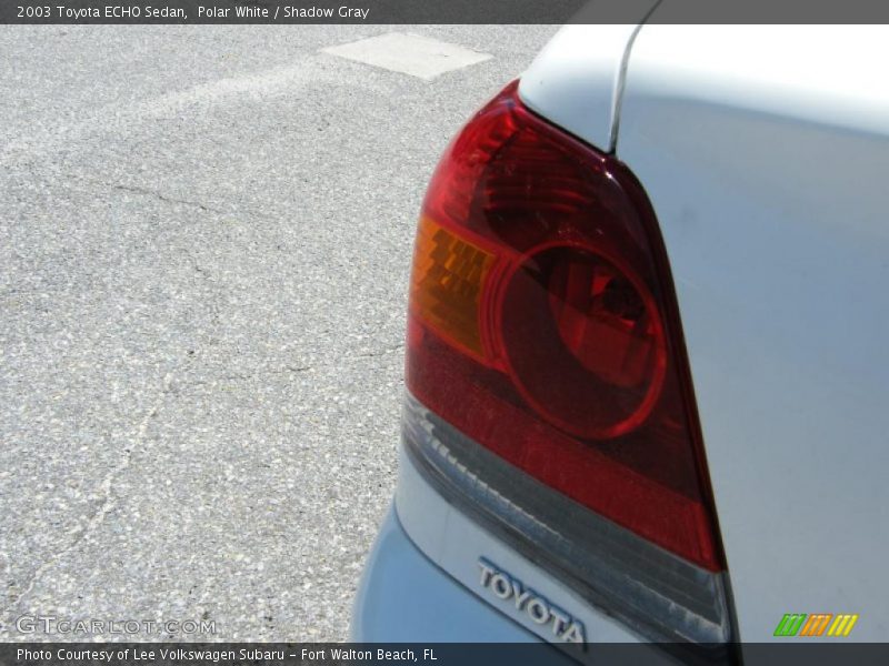 Polar White / Shadow Gray 2003 Toyota ECHO Sedan