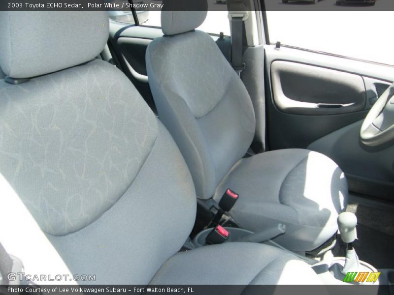 Polar White / Shadow Gray 2003 Toyota ECHO Sedan