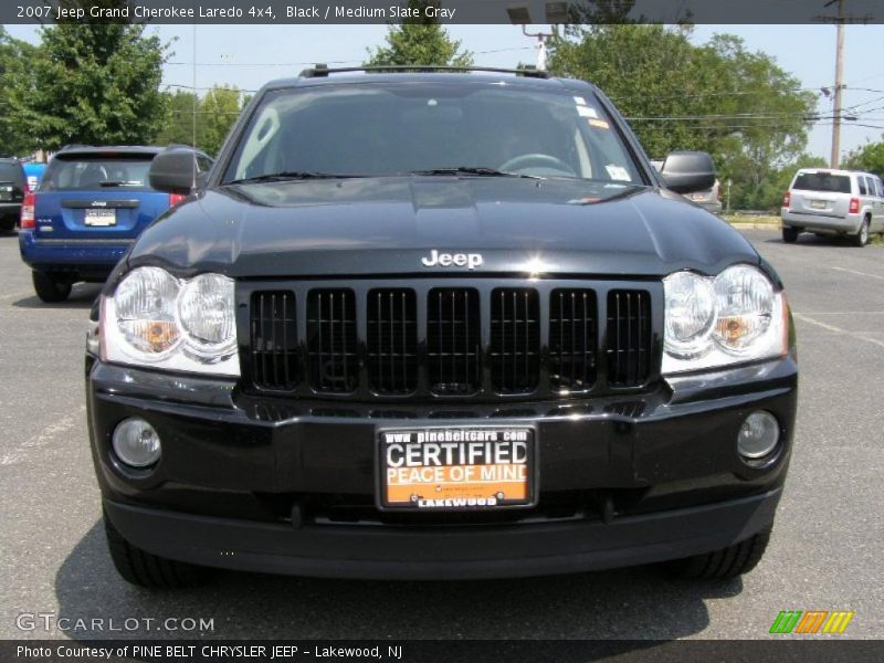 Black / Medium Slate Gray 2007 Jeep Grand Cherokee Laredo 4x4