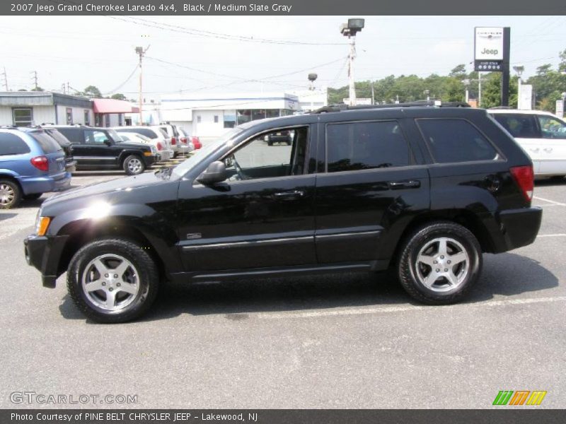 Black / Medium Slate Gray 2007 Jeep Grand Cherokee Laredo 4x4
