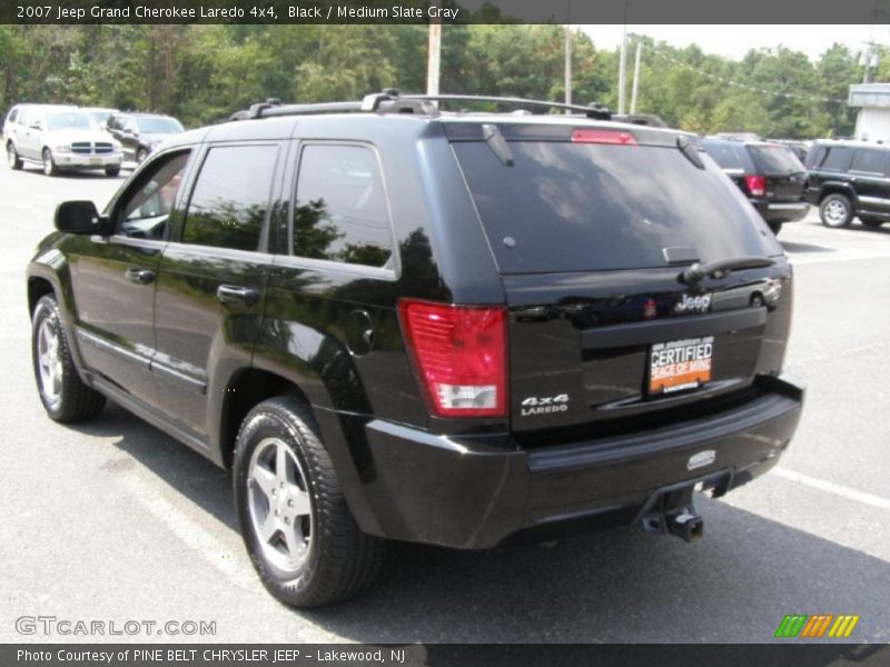 Black / Medium Slate Gray 2007 Jeep Grand Cherokee Laredo 4x4