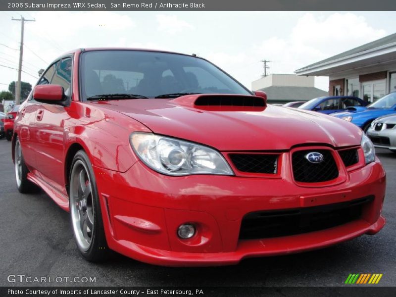 San Remo Red / Anthracite Black 2006 Subaru Impreza WRX Sedan