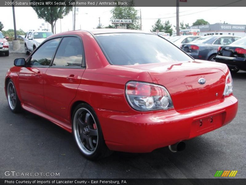 San Remo Red / Anthracite Black 2006 Subaru Impreza WRX Sedan