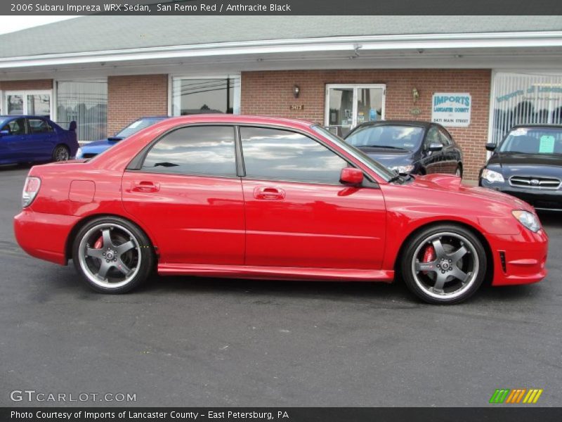 San Remo Red / Anthracite Black 2006 Subaru Impreza WRX Sedan