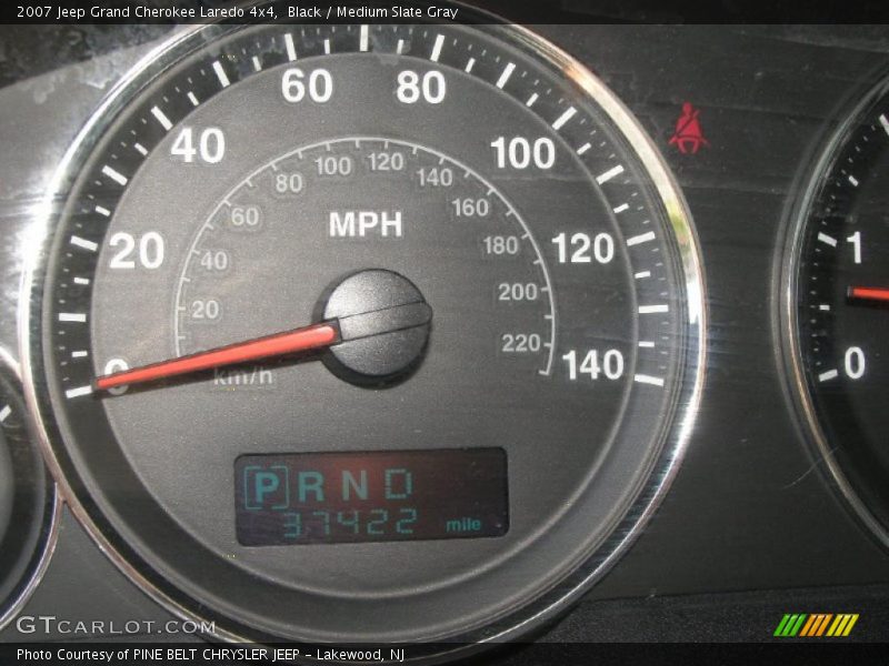 Black / Medium Slate Gray 2007 Jeep Grand Cherokee Laredo 4x4