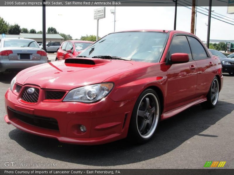 San Remo Red / Anthracite Black 2006 Subaru Impreza WRX Sedan