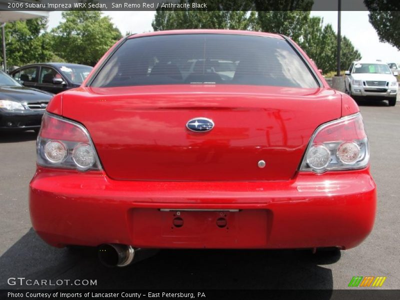 San Remo Red / Anthracite Black 2006 Subaru Impreza WRX Sedan