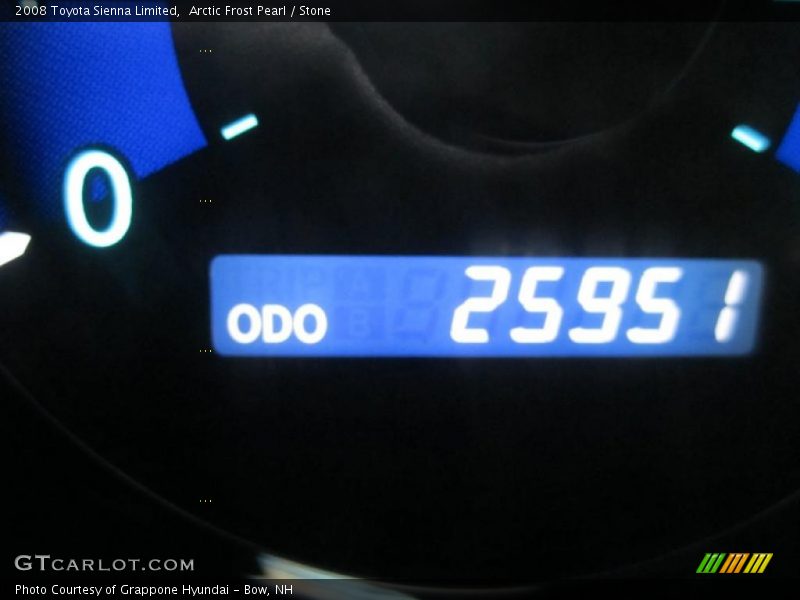 Arctic Frost Pearl / Stone 2008 Toyota Sienna Limited