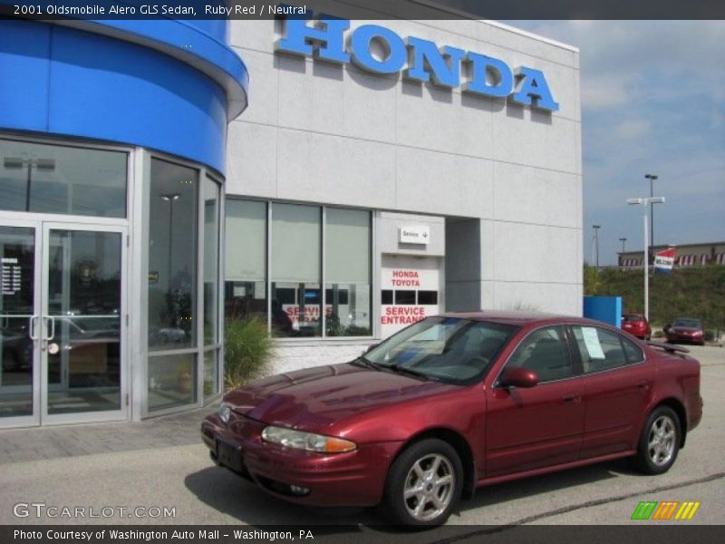 Ruby Red / Neutral 2001 Oldsmobile Alero GLS Sedan