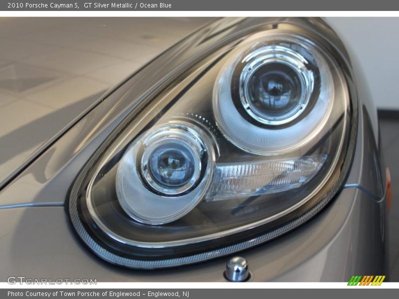 GT Silver Metallic / Ocean Blue 2010 Porsche Cayman S
