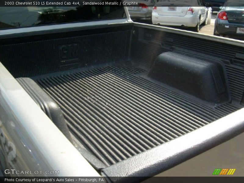 Sandalwood Metallic / Graphite 2003 Chevrolet S10 LS Extended Cab 4x4