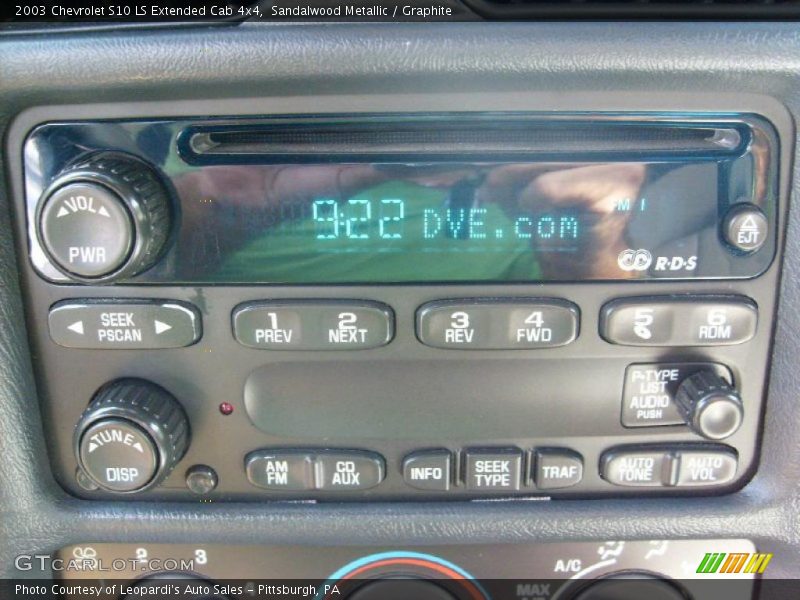 Sandalwood Metallic / Graphite 2003 Chevrolet S10 LS Extended Cab 4x4