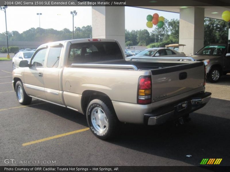 Sand Beige Metallic / Neutral 2004 GMC Sierra 1500 SLE Extended Cab