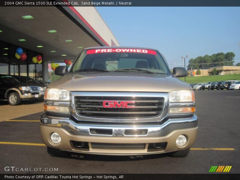 Sand Beige Metallic / Neutral 2004 GMC Sierra 1500 SLE Extended Cab