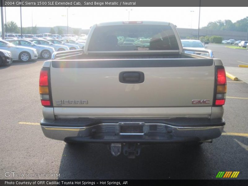 Sand Beige Metallic / Neutral 2004 GMC Sierra 1500 SLE Extended Cab