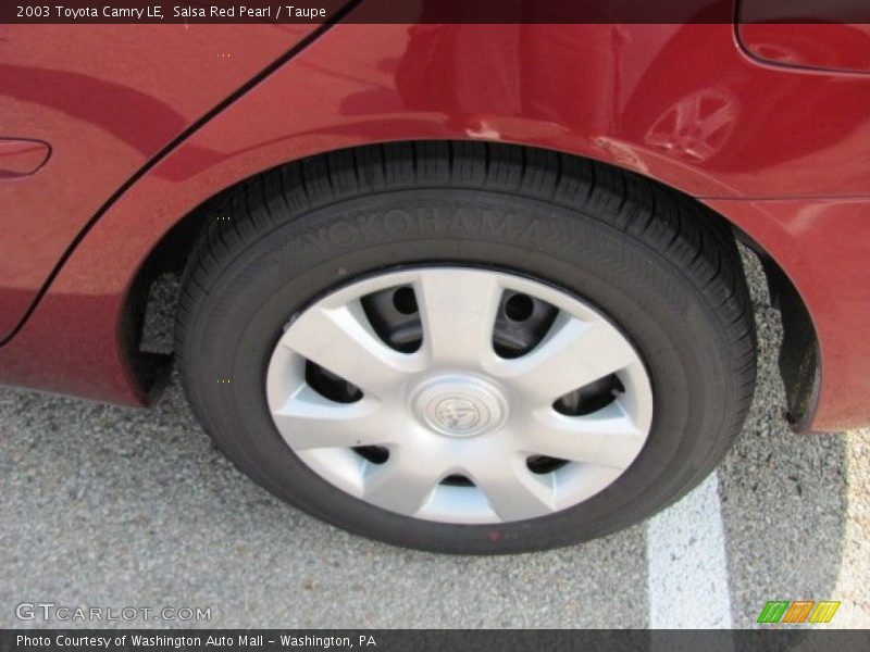 Salsa Red Pearl / Taupe 2003 Toyota Camry LE