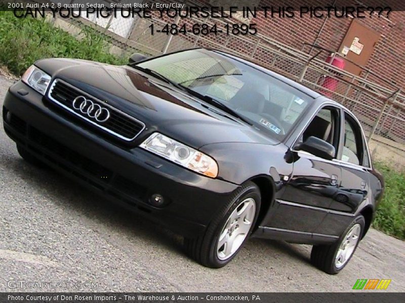 Brilliant Black / Ecru/Clay 2001 Audi A4 2.8 quattro Sedan