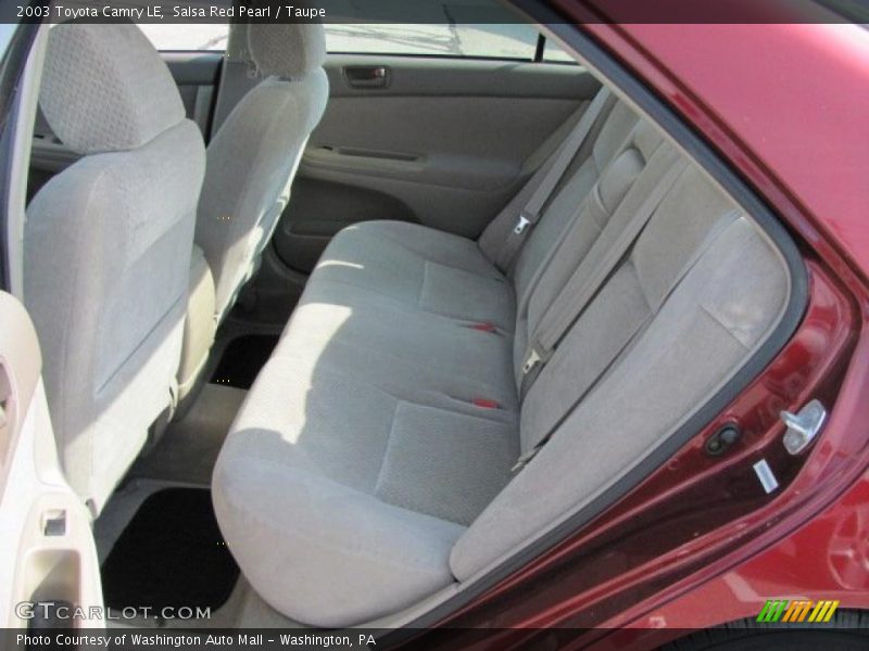 Salsa Red Pearl / Taupe 2003 Toyota Camry LE
