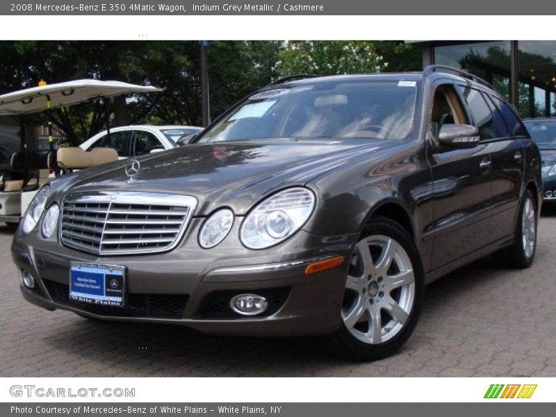Indium Grey Metallic / Cashmere 2008 Mercedes-Benz E 350 4Matic Wagon