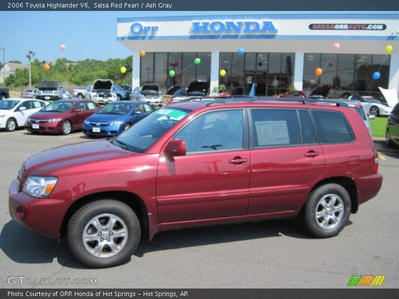 Salsa Red Pearl / Ash Gray 2006 Toyota Highlander V6