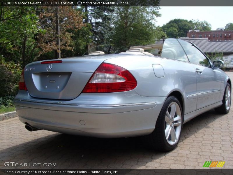 Diamond Silver Metallic / Stone 2008 Mercedes-Benz CLK 350 Cabriolet