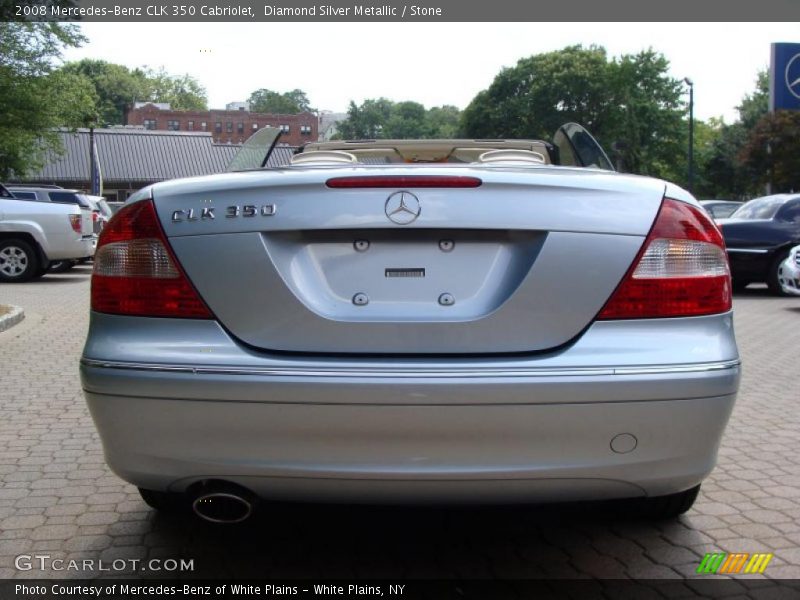 Diamond Silver Metallic / Stone 2008 Mercedes-Benz CLK 350 Cabriolet