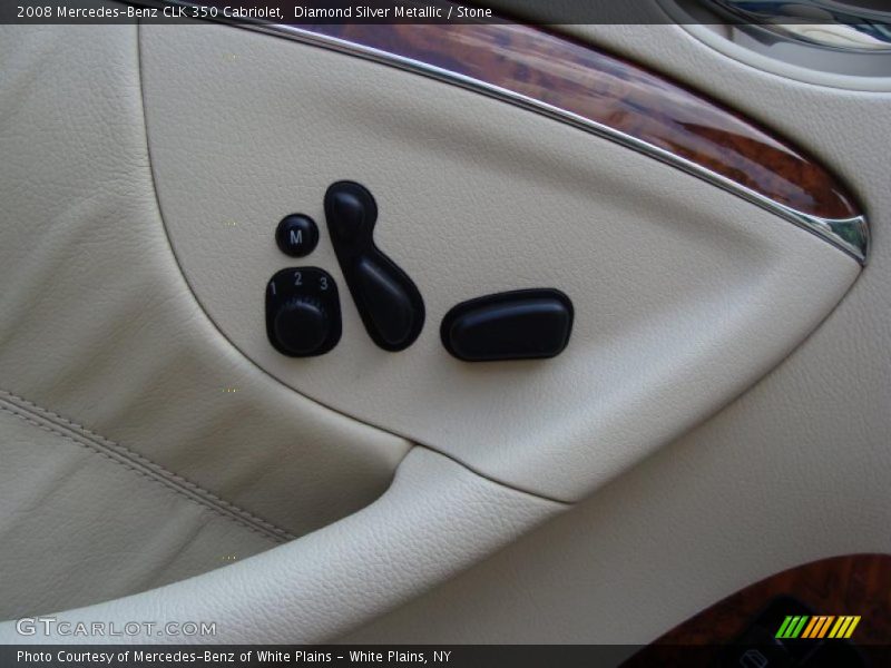 Diamond Silver Metallic / Stone 2008 Mercedes-Benz CLK 350 Cabriolet