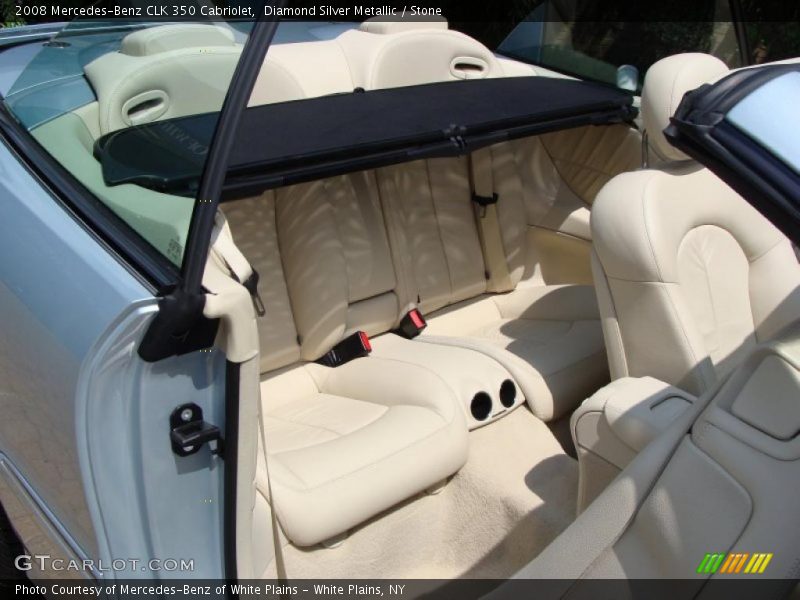 Diamond Silver Metallic / Stone 2008 Mercedes-Benz CLK 350 Cabriolet