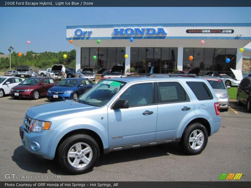 Light Ice Blue / Stone 2008 Ford Escape Hybrid