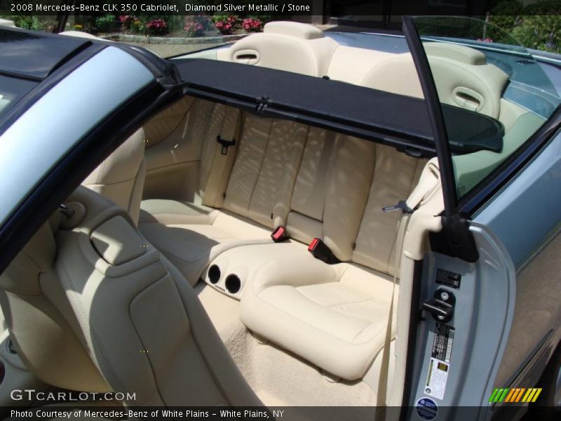 Diamond Silver Metallic / Stone 2008 Mercedes-Benz CLK 350 Cabriolet