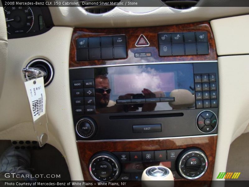 Diamond Silver Metallic / Stone 2008 Mercedes-Benz CLK 350 Cabriolet