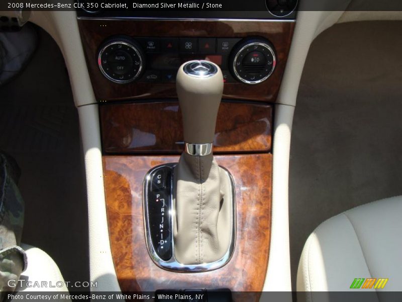 Diamond Silver Metallic / Stone 2008 Mercedes-Benz CLK 350 Cabriolet