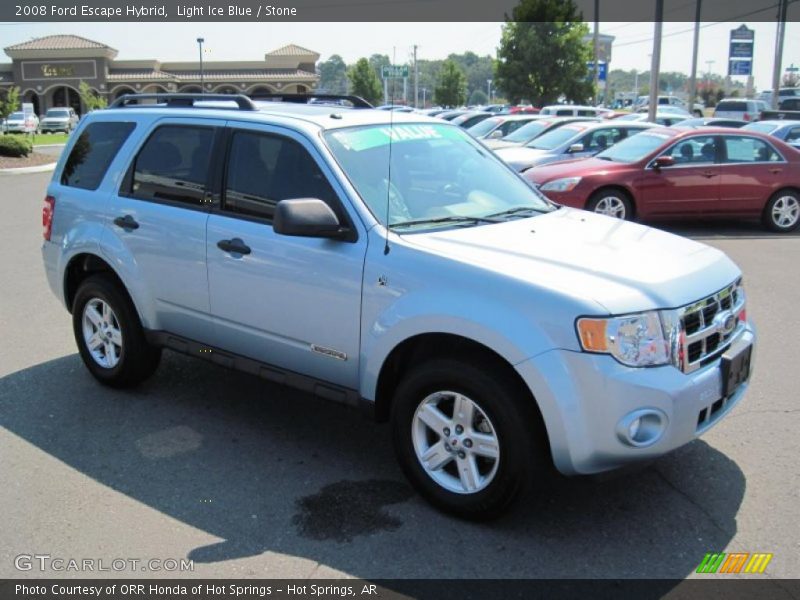 Light Ice Blue / Stone 2008 Ford Escape Hybrid