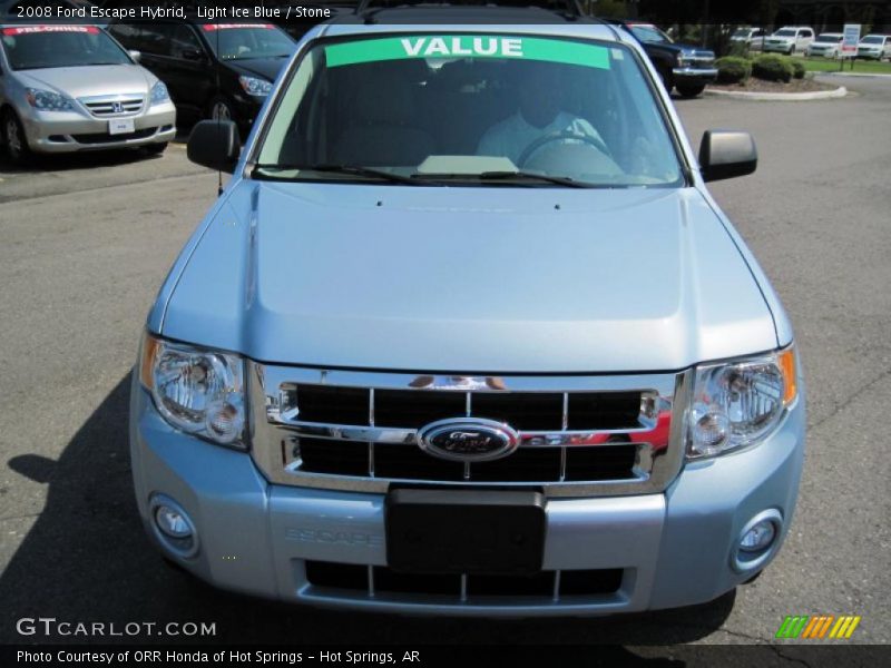 Light Ice Blue / Stone 2008 Ford Escape Hybrid