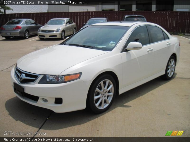 Premium White Pearl / Parchment 2007 Acura TSX Sedan