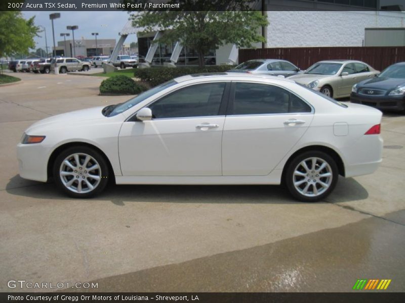 Premium White Pearl / Parchment 2007 Acura TSX Sedan