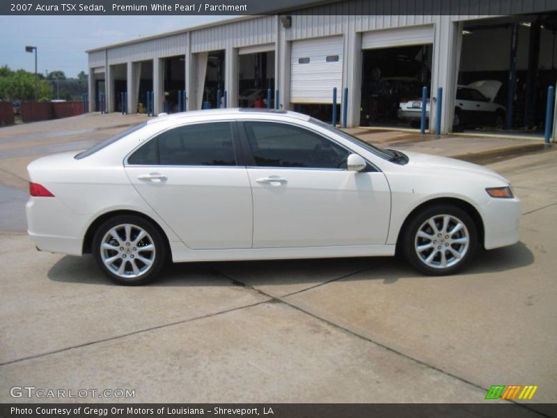 Premium White Pearl / Parchment 2007 Acura TSX Sedan