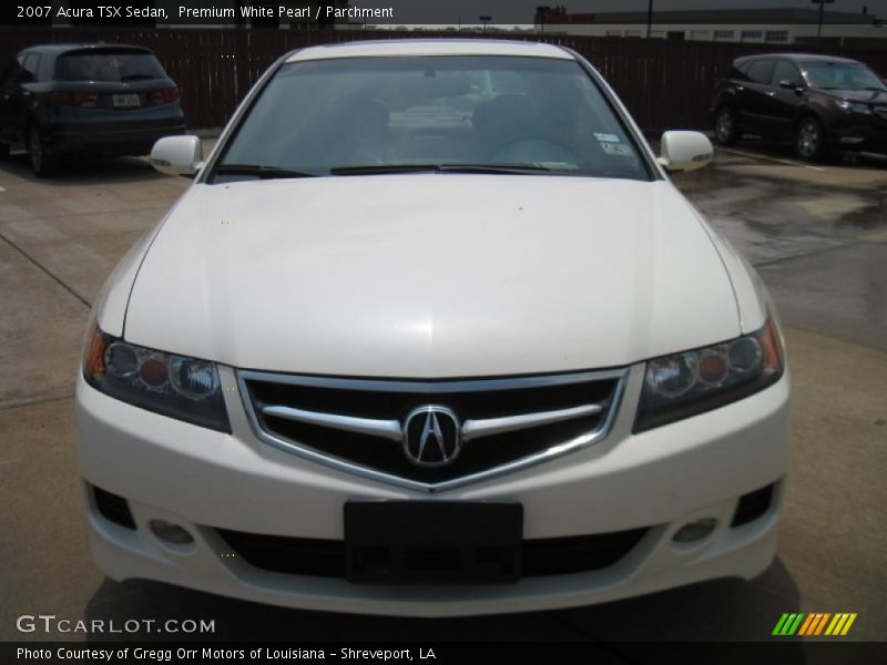 Premium White Pearl / Parchment 2007 Acura TSX Sedan