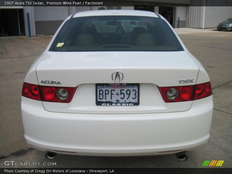 Premium White Pearl / Parchment 2007 Acura TSX Sedan