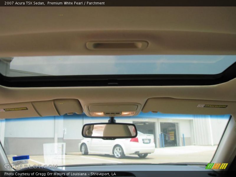 Premium White Pearl / Parchment 2007 Acura TSX Sedan